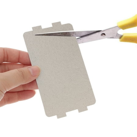 NICEXMAS Microwave Plate Waveguide Cover Mica Sheet Silver 6Pcs Burn Protection