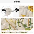thumbnail image 5 of Yellow Floral Botanical Tier Curtains, Farmhouse Watercolor Flower Light Filtering Kitchen Curtains, 2Pcs Rod Pocket Half Window Treatments Panels for Sink Cafe Cabinet Camper 27.5x36 Inches, 5 of 9