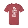 thumbnail image 2 of Marilyn Monroe Bandana Tattoo Pop Culture Men's Graphic T-Shirt, Vintage Heather Red, 5XL, 2 of 3