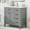 Gray Solid Wood MDF(Single package), variant on LHSHID 36"Bathroom Vanity without Sink,Cabinet Base Only,Bathroom Cabinet with Drawers,Solid Frame and MDF Board,Black