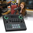 thumbnail image 3 of V9 Live Sound Card BT Accompaniment Audio Mixer with Sound Effects Broadcasting Recording  Singing On Phones Laptop, 3 of 7