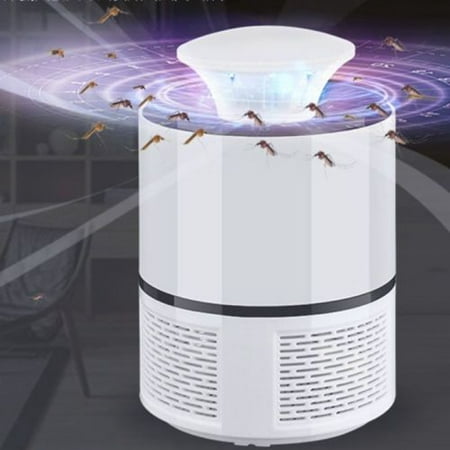 Best Choice Electric Mosquito Killer Fly Bug Zapper Mosquito Insect Killer 360 Degrees LED Light Trap Lamp Black / White Strong Built in Suction Fan Mosquito Trap for Indoor Home, USB Power