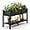 Black, variant on Dycanpo Raised Garden Bed with Legs and Storage Shelf, Outdoor Planter Box, 47x19x28in, White