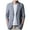 Grey, variant on Black Blazer Men's Fashion Spring and Summer Casual Short Sleeved Lapel Thin Suit Tops Ultra Thin Breathable Jacket Jackets for Men Black XXL
