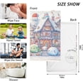 thumbnail image 3 of Dreamtimes Cute Snow House Hand Towels 2 Pieces, Cotton Bath Towel for Drying Face Hands Body Decorative Water Absorbent Lightweight Towels for Bathroom Ktichen Travel Gym,16"x28", 3 of 7