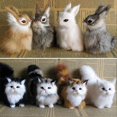 thumbnail image 2 of New Simulation Brown Fox Furs Squatting Fox Model Animals World With Static Action Figures Ornament Plush Toys Gift For Kid, 2 of 5