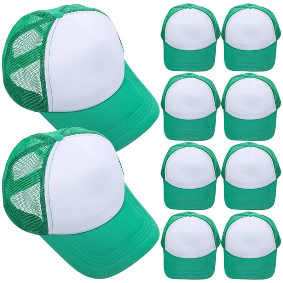 STRANDCHIC Green Mesh Baseball Cap Lightweight Breathable Hat for Daily Use Sublimation