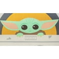 thumbnail image 3 of Baby Yoda Round Kids Skid-Resistant Foam Bath Rug, 23 x 23, Microfiber, Green, Star Wars, 3 of 5