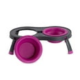 thumbnail image 2 of DOUBLE PET FEEDER 2.5 CUPS FUCHSIA, 2 of 2