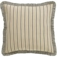 thumbnail image 4 of VHC Brands Farmhouse Bedding-Sawyer Mill Tan Fabric Euro Sham, 26x26, Dark Creme White, 4 of 5