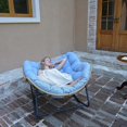 thumbnail image 6 of SWITTE Outdoor Rocking Chair, Indoor Lounge Rocking Chair with Cushion Chair,Blue, 6 of 9