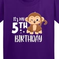 thumbnail image 4 of Inktastic Monkey Its My 5th Birthday Youth T-Shirt, 4 of 5
