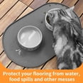 thumbnail image 7 of Dog Food Mat Anti-Slip Bowl Mats for Food and Water, High-Lips Waterproof Pet Placemat Prevent Messy Spills to Floor, Silicone Puppy Feeding Trays ，12" x 19", 7 of 7