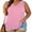 Pink, variant on NominalSnug Womens Plus Size Tank Tops Summer Sleeveless Top V Neck Basic T Shirts Solid Color Lightweight Casual Flowy Blouses Tunic Top