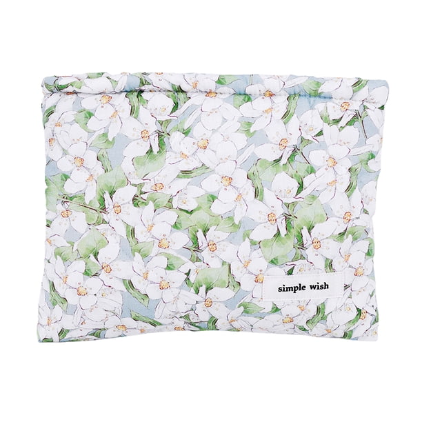 Neceser Maquillaje Floral Algodón Acolchado Lindo para Mujeres Niñas