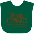 thumbnail image 3 of Inktastic Real Cowboys Boys or Girls Baby Bib, 3 of 4