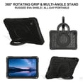 thumbnail image 2 of ELEHOLD Case for Samsung Galaxy Tab A11+/A9 plus, Shockproof Case with 360° Rotating Ring Stand and Shoulder Strap, EVA Soft Edges, 3-in-1 Stylus Pen Included,Black, 2 of 9