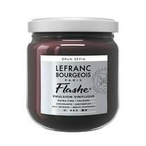 Lefranc & Bourgeois Flashe Matte Artist's Color, 400ml, Sepia Brown