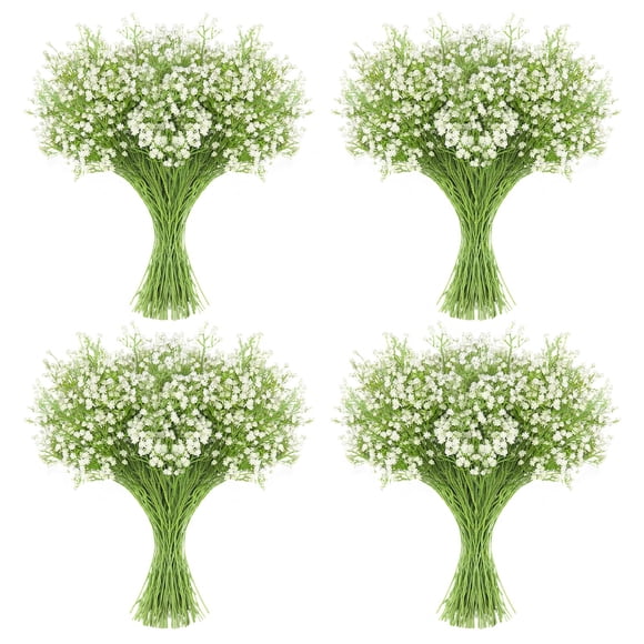 Flores artificiales JIFTOK Babys Breath, 60 unidades, blancas