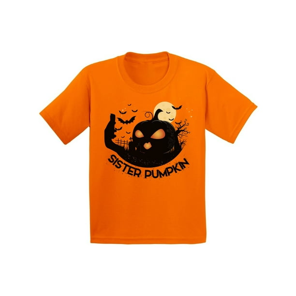 Awkward Styles - Awkward Styles Halloween T-Shirt Sister Pumpkin Kids T Shirts - Walmart.com ...