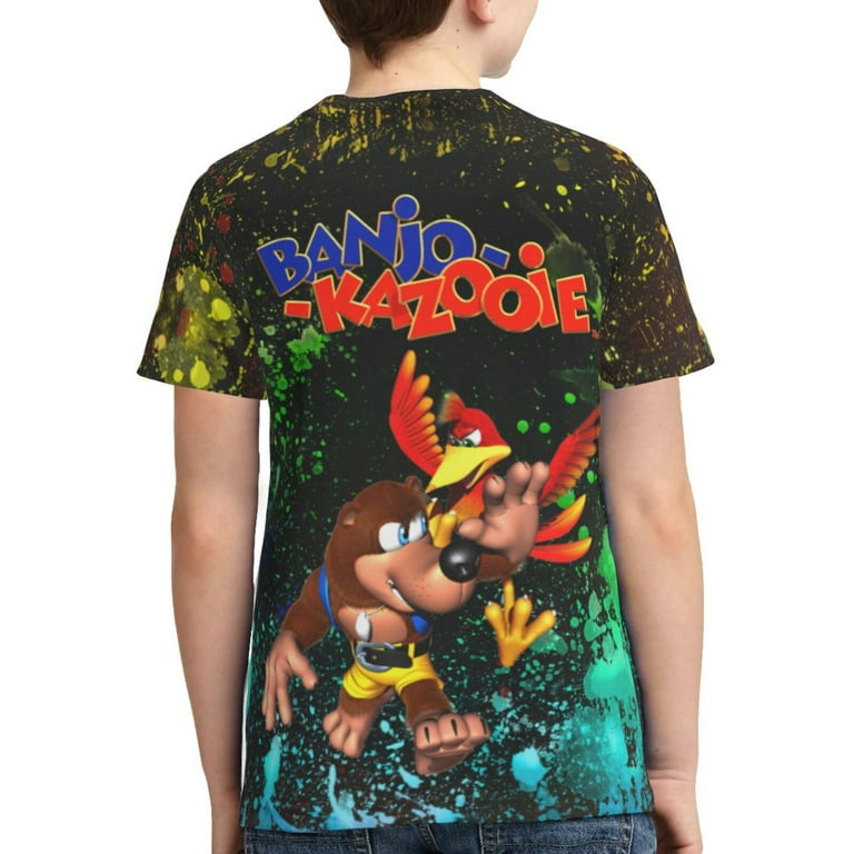 邦楽 KENZI AND THE TRIOS / BOY'S COLOR Banjo-Kazooie Kids T-Shirt 3d Printed Graphic T-Shirts Boys