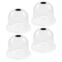 4 Pcs Plant Humidity Dome Mini Garden Cloche Plants Cover Transparent