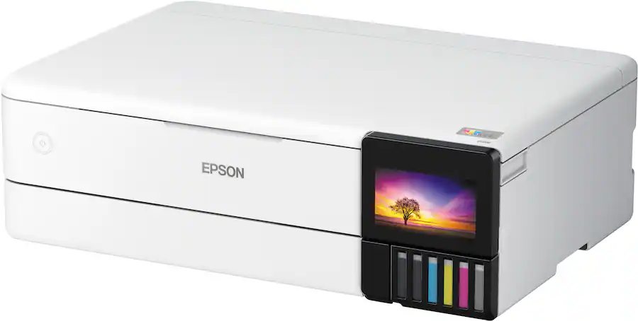 Epson EcoTank Photo ET-8550 Wireless Wide-Format Color All-in-One Supertank Printer with Scanner, Copier, Ethernet (Sold without manufacturer warranty)