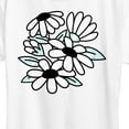 thumbnail image 3 of Instant Message - Patterned Flowers - Women's Short Sleeve Graphic T-Shirt, 3 of 6