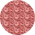 thumbnail image 1 of Ahgly Company Machine Washable Indoor Round Transitional Red Area Rugs, 5' Round, 1 of 7