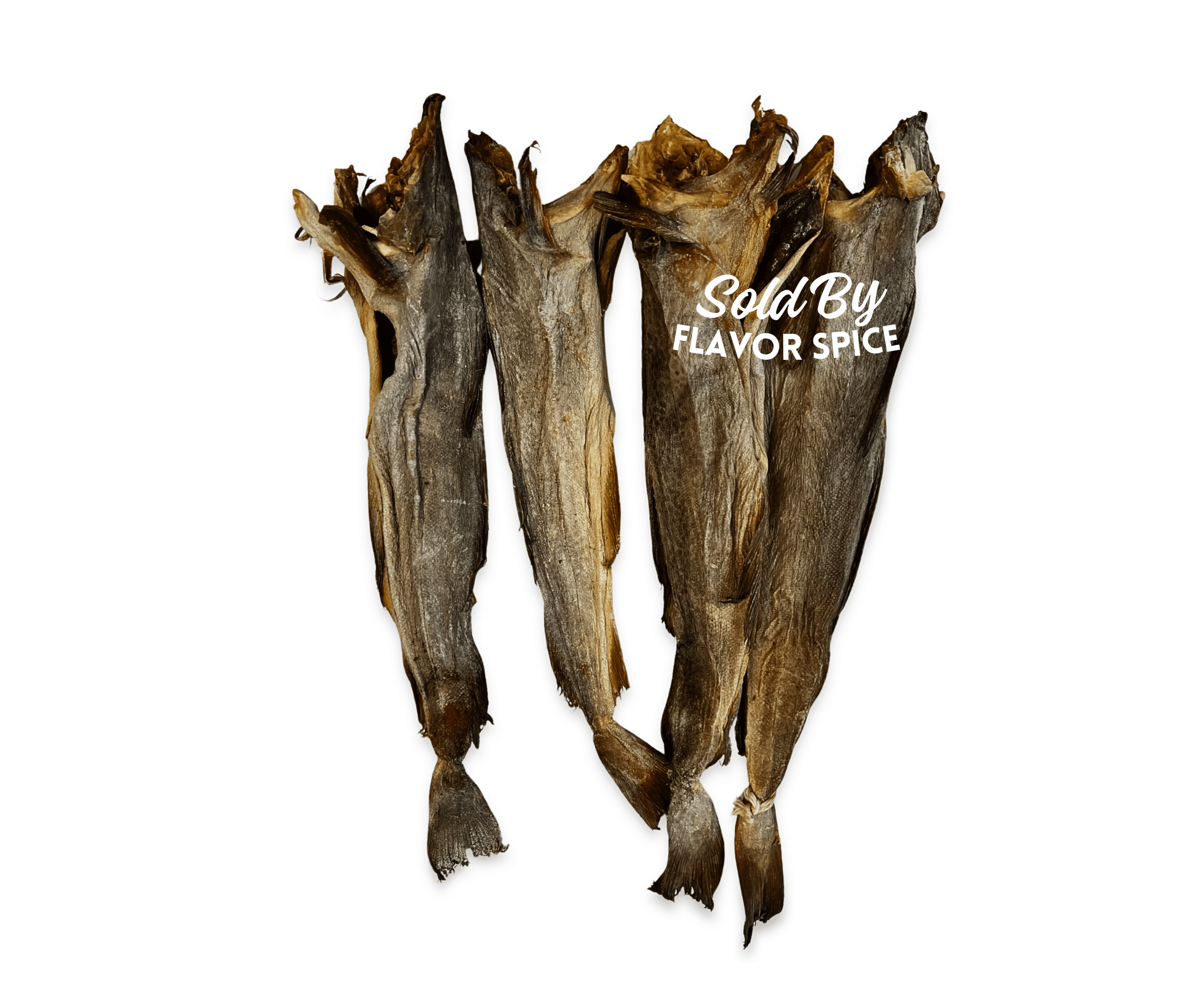Dried Stock Fish Cod Small Size (4 Packs,  between 2.8 - 3lb) Partially Cut
