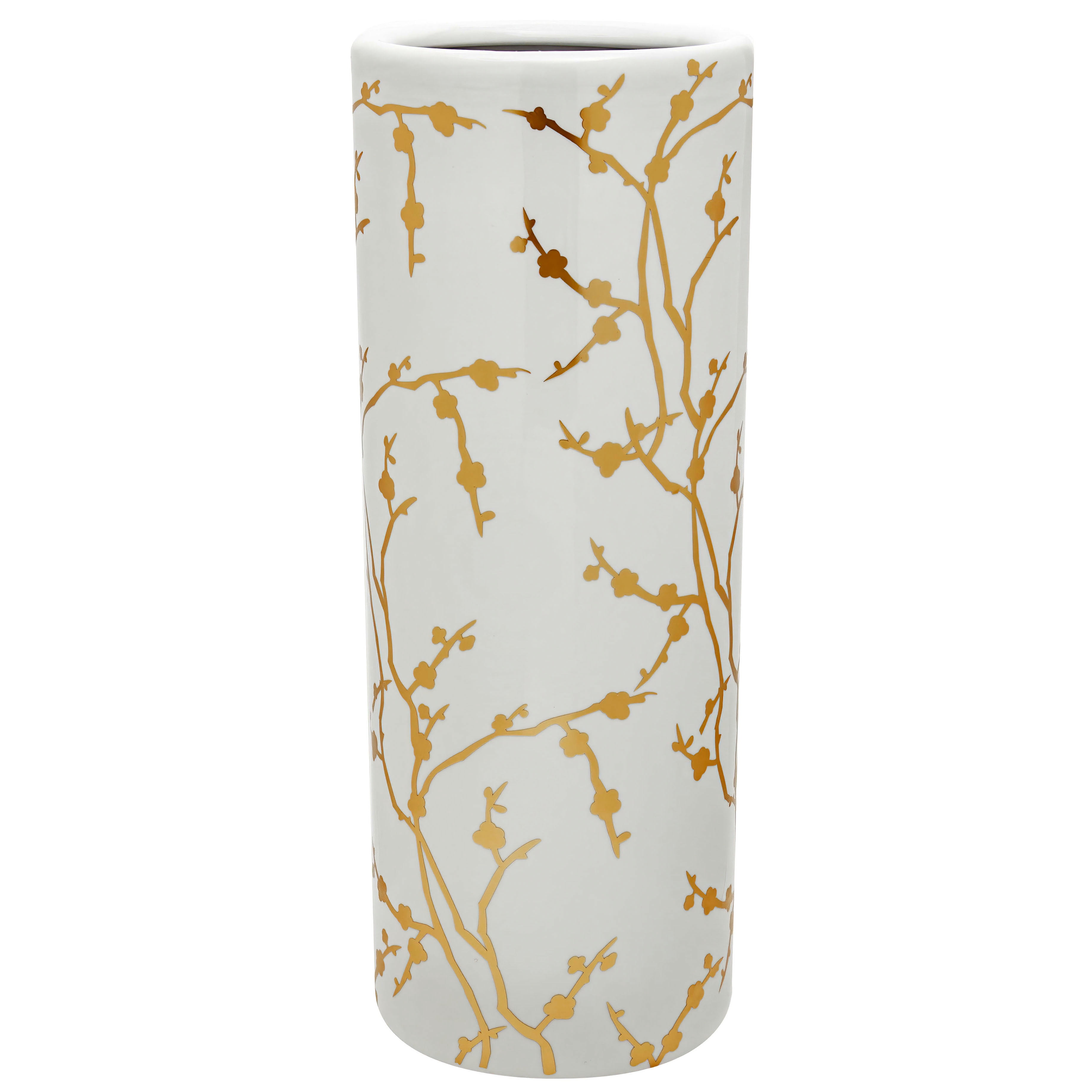 Red Lantern 24" Gold Branches Umbrella Stand