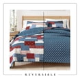 thumbnail image 5 of Lodge Quilt Set - Lightweight, Soft, All-Season - 2-Piece Reversible Rustic Bedding Set (Twin / Twin XL, Americana Patchwork), 5 of 6