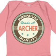 thumbnail image 4 of Inktastic Archer Premium Vintage Boys or Girls Long Sleeve Baby Bodysuit, 4 of 5