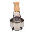 thumbnail image 1 of Juego de brochas de afeitar para hombre, multifuncional, 3 en 1, soporte para brocha de afeitar, Kit de jabonera para salón en casa, 1 of 8