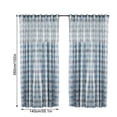 thumbnail image 2 of Cortina semitransparente Cortina de gasa para ventana Divisor de habitación para balcón de dormitorio, 140x260cm, Azul, 2 piezas Advancent LF0161-03B*2, 2 of 7