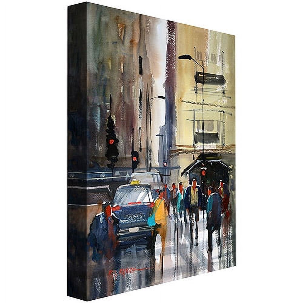 Trademark Fine Art "Rush Hour II - Chicago" Canvas Art by Ryan Radke