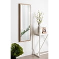 thumbnail image 4 of Kate and Laurel Evans Modern Framed Panel Wall Mirror, 16" x 48", Natural, Contemporary Simple Home Decor, 4 of 6