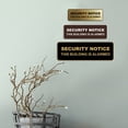 thumbnail image 5 of Standard Security Notice This Building is Alarmed Sign (Brushed Silver) - Medium, 5 of 5
