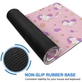 thumbnail image 6 of Long Mouse Pads for Desk,Pink Cartoon Unicorn Dessert Pattern Desk Mats on Top Of Desks, Desk Mouse Pad Extra Large with 3mm Non-Slip Base and Stitched Edge for Gaming,Office,Work,Home 35.4"x15.7", 6 of 6