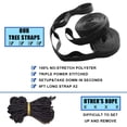 thumbnail image 4 of HOMEYA Kids Camping Hammock,Ultralight Portable Parachute Nylon Sling Swing Hammock,Durable Kids Camping Gear with Tree Strap & Carabiners,Up to 500lbs, 4 of 7