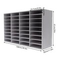 thumbnail image 2 of Fichiouy Desk Paper Organzier Paper Organizer Storage Office Paper Shelves Letter Tray File Sorter with Shelves for Home Office 36 Slots, 2 of 10