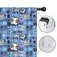 thumbnail image 4 of Blackout Kids Curtains,Blue Soccer Themed Pattern Childrens Insulated Curtains Set Of 2,Bedroom Essentials,Toddler Room Decor 42"x84", 4 of 5