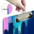 thumbnail image 4 of ALAZA Plastic Clipboard A4 Letter Size Decorative Clipboards for Students Women Men 9" x 12.5" Blue Tie Dye Stripes, 4 of 6