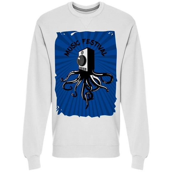 Speaker Sound Music Festival Sweatshirt Men -Image by Shutterstock, Male Small