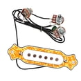 thumbnail image 6 of OUNONA Guitar Wired Control Panel with Pickup for Acoustic Guitar Yellow Metal Plastic Small Size, 6 of 8