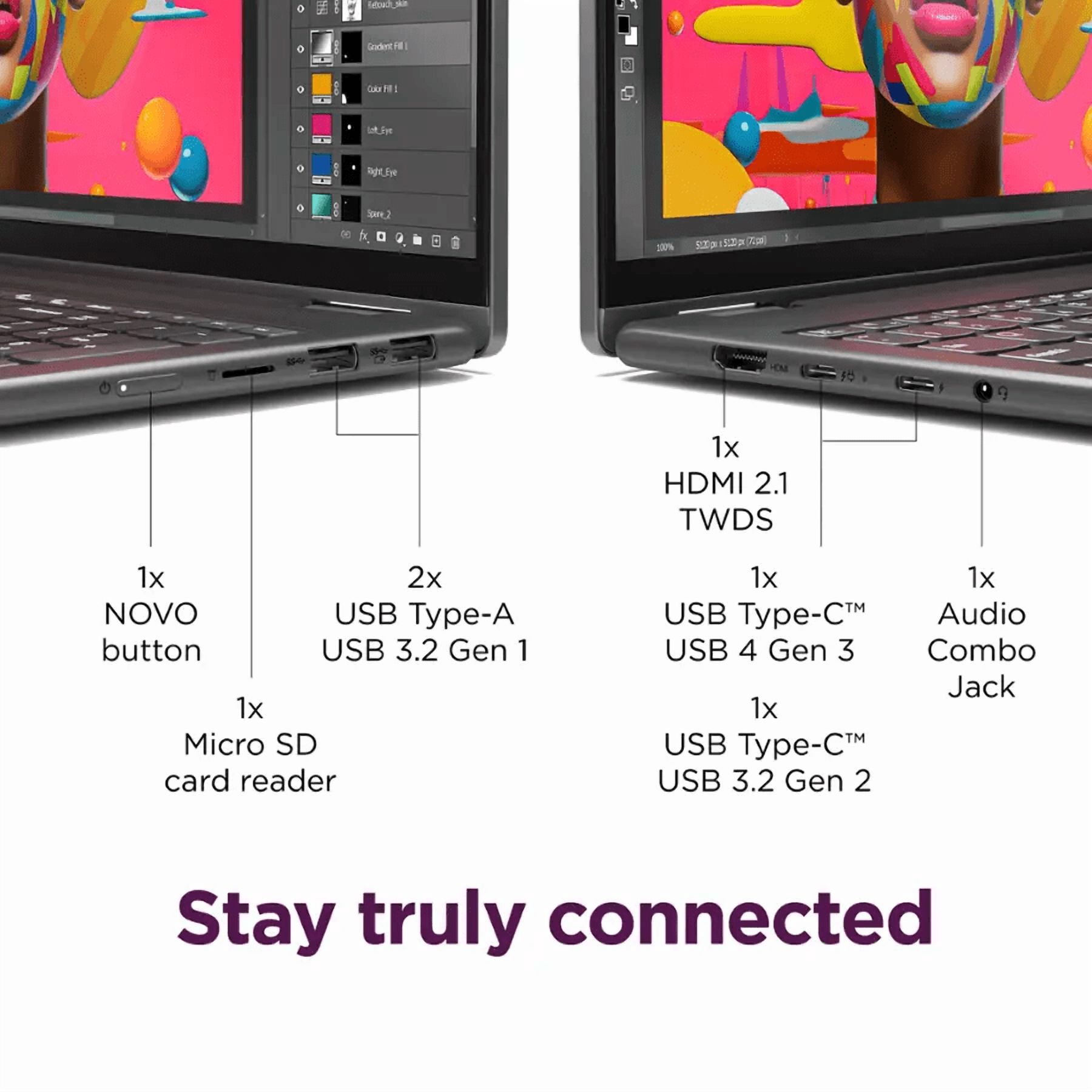 Lenovo Yoga 7 2-in-1 Touchscreen Laptop,16" 2K IPS Display,Intel Core Ultra 7 155U,16GB LPDDR5x RAM,1TB M.2 PCIe SSD,Fingerprint,Backlit KB,FHD IR Webcam,Win 11 Pro