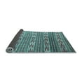 thumbnail image 2 of Ahgly Company Indoor Square Southwestern Light Blue Country Area Rugs, 5' Square, 2 of 4