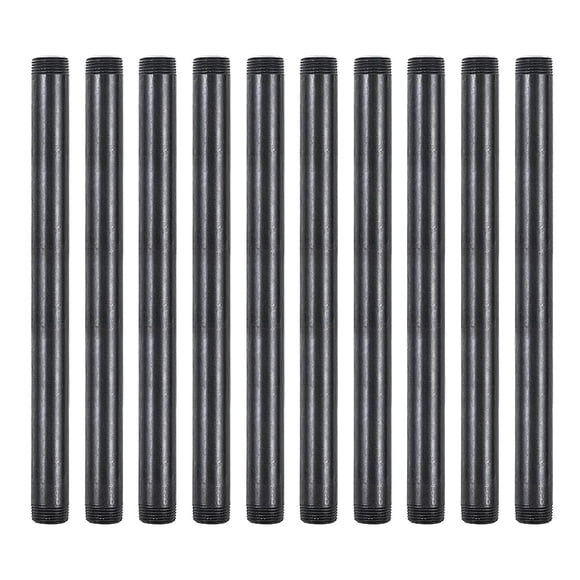 Boquillas de acero que se ajustan a Niubid Black, maleables, 3/4 x 12 pulgadas