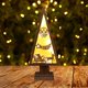 thumbnail image 2 of Adorno de árbol de Navidad de madera con luz para mesa de centro de mesa. Papá Noel, 2 of 9