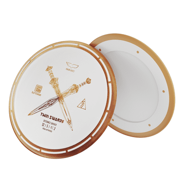 Yikun Professional Disc Golf Twin Swords | Distance Driver | 170-175g | Perfect for Outdoor Games and Competition | Golden